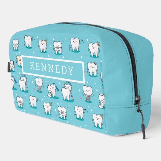 Cute Dental Pattern Toilettasje (Rechterhoek)