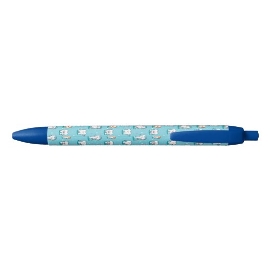 Cute Dental Pattern Zwarte Inkt Pen (Achterkant)
