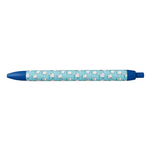 Cute Dental Pattern Zwarte Inkt Pen (Voorkant)