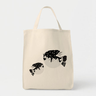 Cute Derpy Kogelvis Illustratie T-Shirt Tote Bag