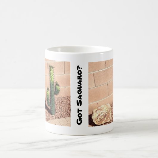 Cute Desert Saguaro Cacti Coffee Mok (Center)