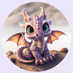 Cute Desert Sand Baby Dragon Romper