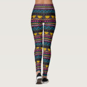 Cute Desert Southwest print leggings, grijs, Multi Leggings (Achterkant)