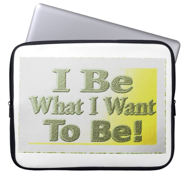 Cute Design about "I be" Laptop Sleeve (Voorkant)