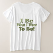 Cute Design About "I Be" Meant For You! T-Shirt (Design achterkant)