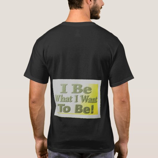Cute Design about "I be" T-shirt (Achterkant)
