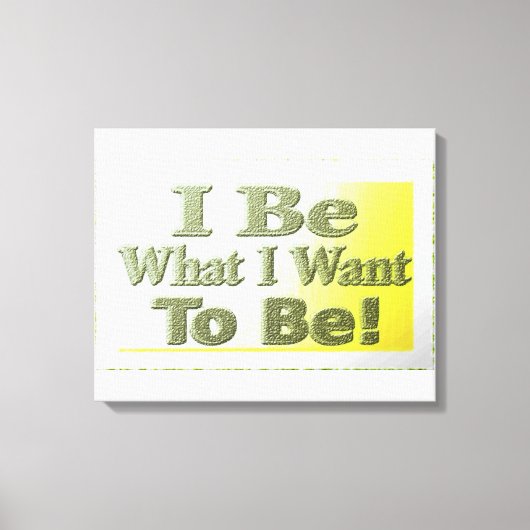 Cute Design about "I be" T-Shirt Sierkussen Tri Canvas Afdruk (Voorkant)