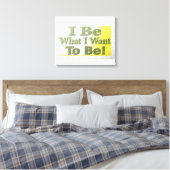 Cute Design about "I be" T-Shirt Sierkussen Tri Canvas Afdruk (Insitu (Slaapkamer))