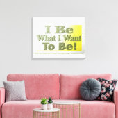 Cute Design about "I be" T-Shirt Sierkussen Tri Canvas Afdruk (Insitu (Woonkamer))