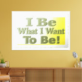 Cute Design about "I be" T-Shirt Sierkussen Tri Canvas Afdruk (Insitu (Woonkamer))