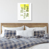 Cute Design about "I be" T-Shirt Sierkussen Tri Canvas Afdruk (Insitu (Slaapkamer))