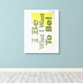 Cute Design about "I be" T-Shirt Sierkussen Tri Canvas Afdruk (Insitu (Houten vloer))