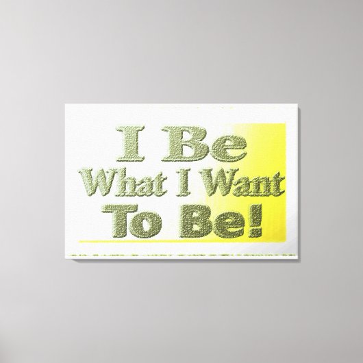 Cute Design about "I be" T-Shirt Sierkussen Tri Canvas Afdruk (Voorkant)