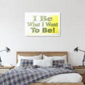 Cute Design about "I be" T-Shirt Sierkussen Tri Canvas Afdruk (Insitu (Slaapkamer))