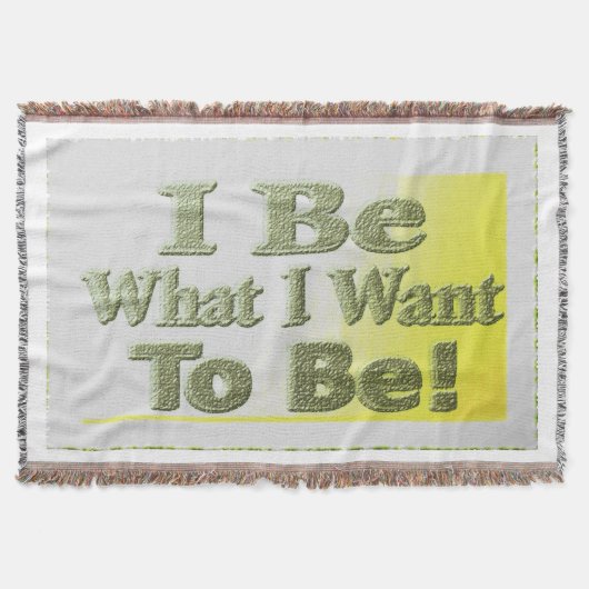 Cute Design about "I be" T-Shirt Sierkussen Tri Deken (Voorkant)