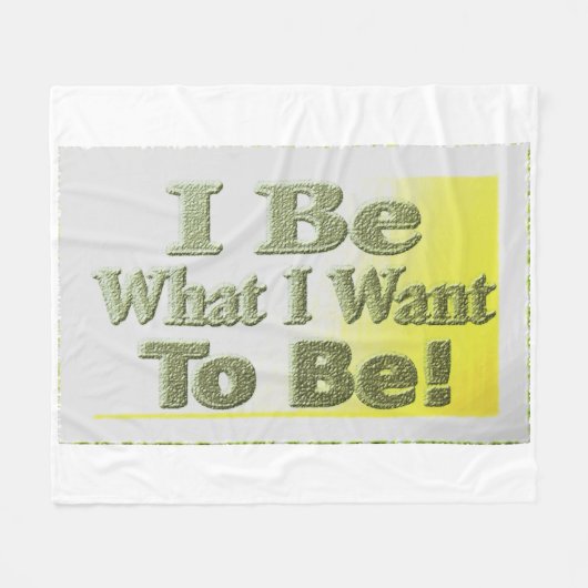 Cute Design about "I be" T-Shirt Sierkussen Tri Fleece Deken (Voorkant (Horizontaal))