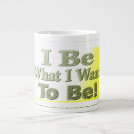 Cute Design about "I be" T-Shirt Sierkussen Tri Grote Koffiekop