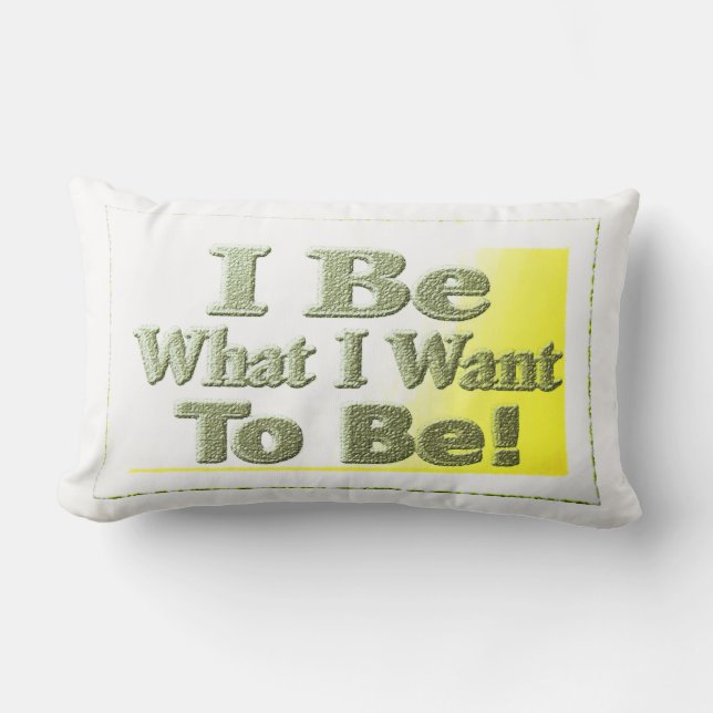Cute Design about "I be" T-Shirt Sierkussen Tri Kussen (Voorkant)