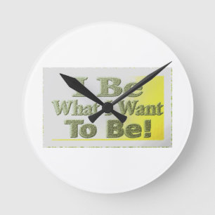 Cute Design about "I be" T-Shirt Sierkussen Tri Ronde Klok