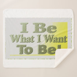 Cute Design about "I be" T-Shirt Sierkussen Tri Sherpa Deken