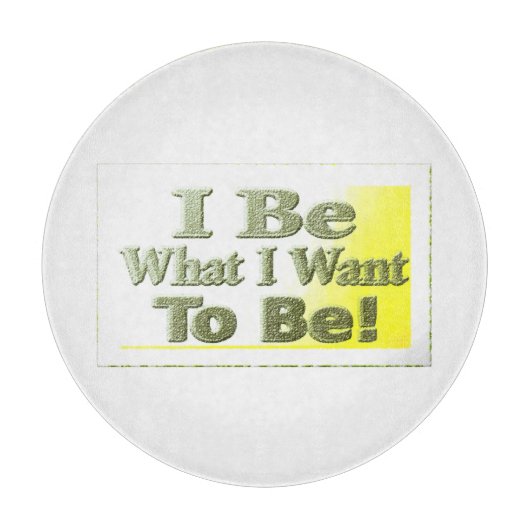 Cute Design about "I be" T-Shirt Sierkussen Tri Snijplank (Voorkant)