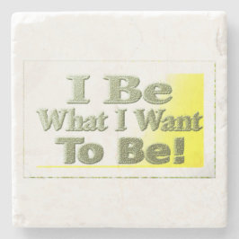 Cute Design about "I be" T-Shirt Sierkussen Tri Stenen Onderzetter