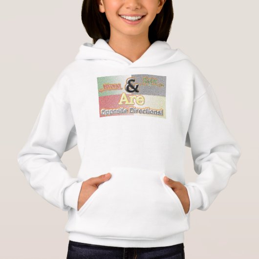 Cute Design about "Right and Wrong Directions"! T- (Voorkant)