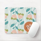 Cute design Colorful Patroon initiaal monogram bla Muismat (Met muis)