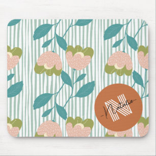 Cute design Colorful Patroon initiaal monogram bla Muismat
