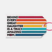 Cute Design Expression text voor Moederdag Cadeaulabel (Voorkant (Horizontaal))