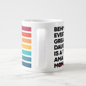 Cute Design Expression text voor Moederdag Grote Koffiekop (Achterkant)