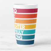 Cute Design Expression text voor Moederdag Latte Mok (Voorkant)