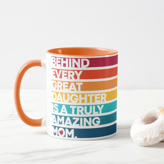 Cute Design Expression Text voor Moederdag Mok (Met donut)