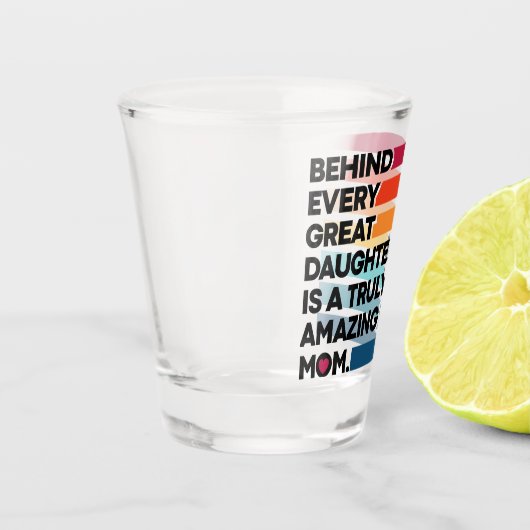 Cute Design Expression text voor Moederdag Shot Glas (Links)