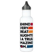 Cute Design Expression text voor Moederdag Waterfles (Links)