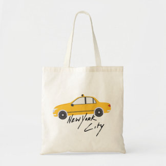Cute design of the New York City Taxi. NYC-verslav Tote Bag