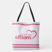 Cute Design Text Best Mam Ever voor Moederdag Tot Tote Bag (Achterkant)