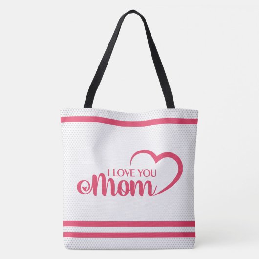 Cute Design Text Best Mam Ever voor Moederdag Tot Tote Bag (Achterkant)