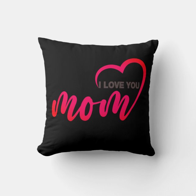 Cute Design Text I Love You Ma for Moederdag Kussen (Voorkant)