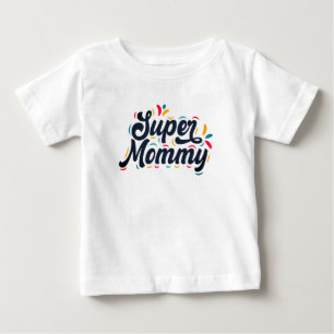 Cute Design Typography Super mammie