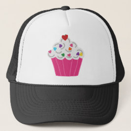 Cute Dessert Pink Cupcake Trucker Pet