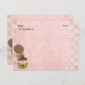 Cute Dessert Recipe-kaarten Briefkaart (Voorkant / Achterkant)