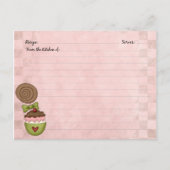 Cute Dessert Recipe-kaarten Briefkaart (Voorkant)