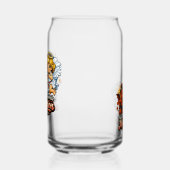 Cute Devil & Angel Valentine Day Love Design Blikvorm Glas (Links)