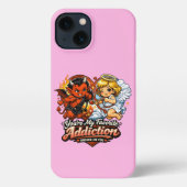 Cute Devil & Angel Valentine Day Love Design iPhone Hoesje (Achterkant)