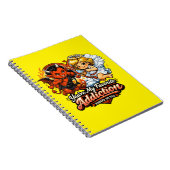 Cute Devil & Angel Valentine Day Love Design Notitieboek (Rechterzijde)