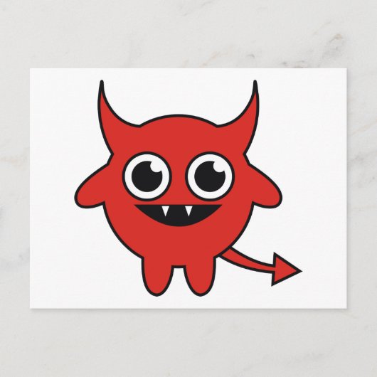 Cute Devil Briefkaart (Voorkant)
