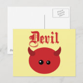 Cute Devil Briefkaart (Voorkant / Achterkant)