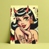 Cute Devil Girl Briefkaart