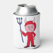 Cute Devil Halloween Costume Blikjeskoeler (Blikje Voorkant)